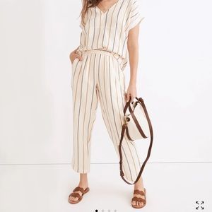 Madewell Lightspun Westing Shirt Striped Women in XXL in antique gold